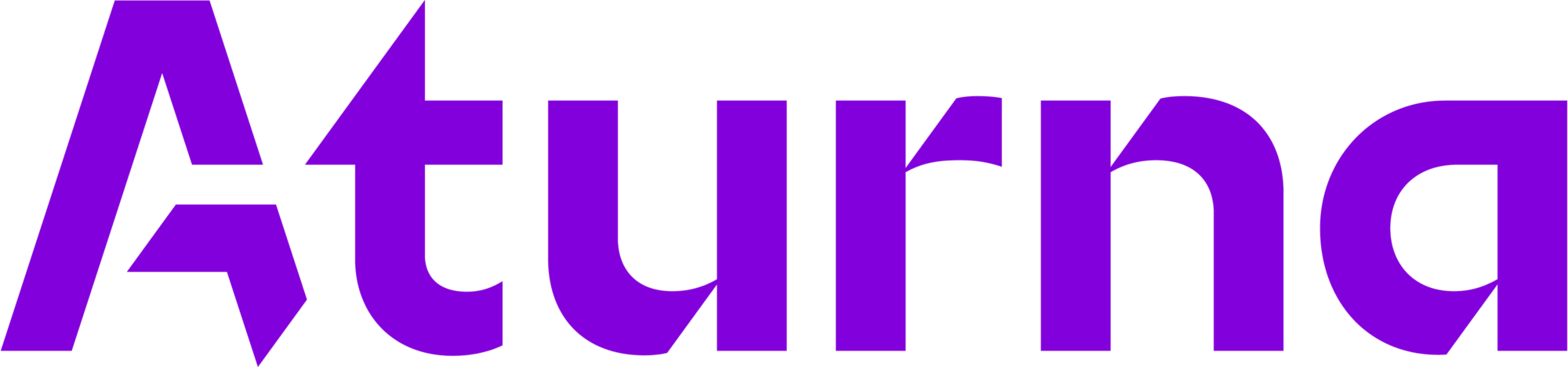 Aturna Brandmark RGB Purple Aturna logo